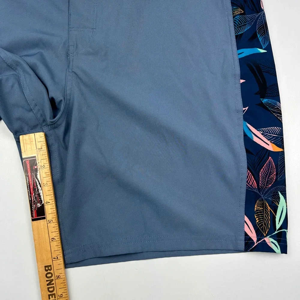 Old Navy California Mens Board Shorts Blue Tropical Floral Swim Trunks Size‎ 42